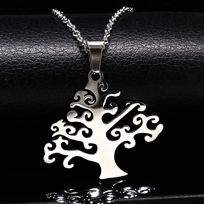 Женское Ожерелье из нержавеющей стали с изображением дерева жизни|jewelry belt|jewelry