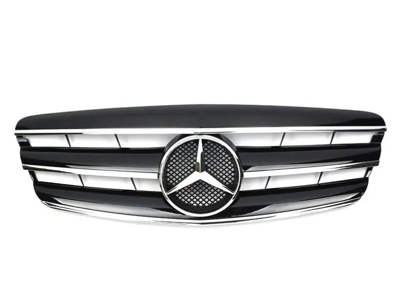 black Для Mercedes Benz S класса W221 2006-2009 с эмблемой CL Стиль переднего бампера гонки решетка - Цвет: black