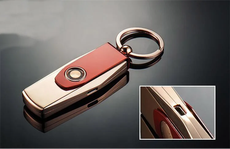 Многофункциональная перезаряжаемая USB зажигалка Jobon брелок Электронная