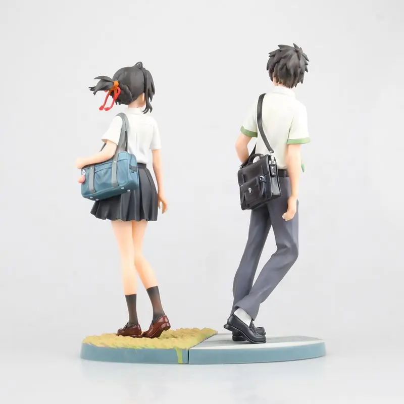 22-23 см 2 шт./лот ПВХ японского аниме figur kimino na wa Miyamizu Mitsuha ваше имя Tachibana Taki фигурка модель