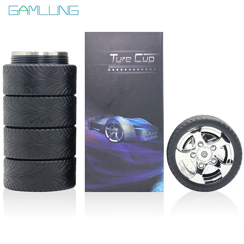 Бренд gamlung автомобильные покрышки кофейная кружка креативная нержавеющая сталь