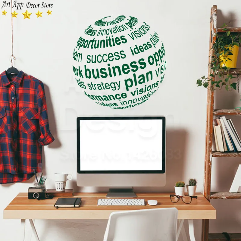 Хорошее качество новый дизайн глобальный план бизнеса Настенная Наклейка