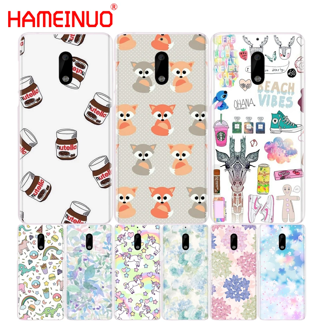 HAMEINUO милый Единорог динозавр Радуга чехол для телефона Nokia 9 8 7 6 5 3 Lumia 630 640 640XL 2018|case
