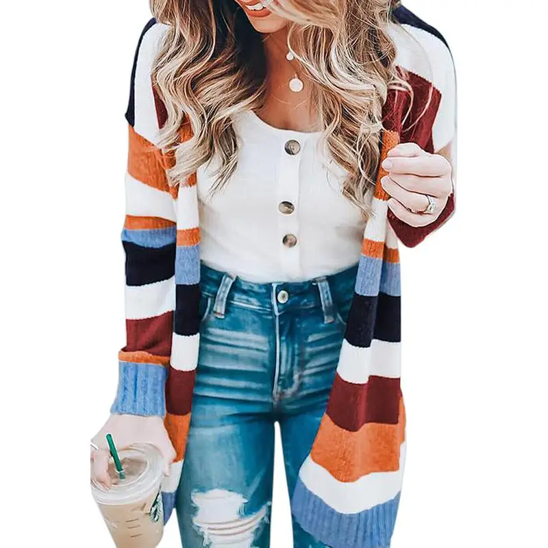 Для женщин Повседневная модная уличная одежда универсальный ветер в радужную