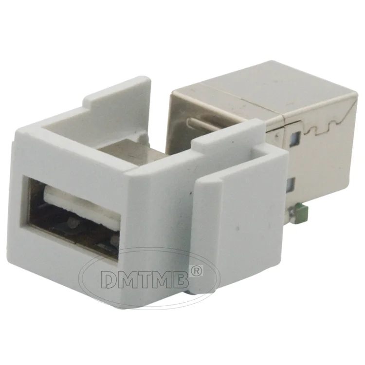 

Keystone USB Type A на Type B с гнездовым и гнездовым разъемами