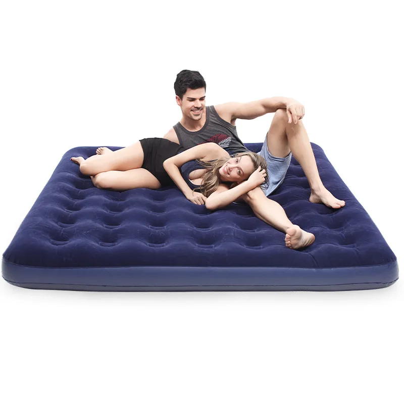 

Outdoors Camping Beach Mat Dawdler Tent Mattress Flocking Inflation Bed Household Solo Thickening Break 1.8m Air Cushion Coupe