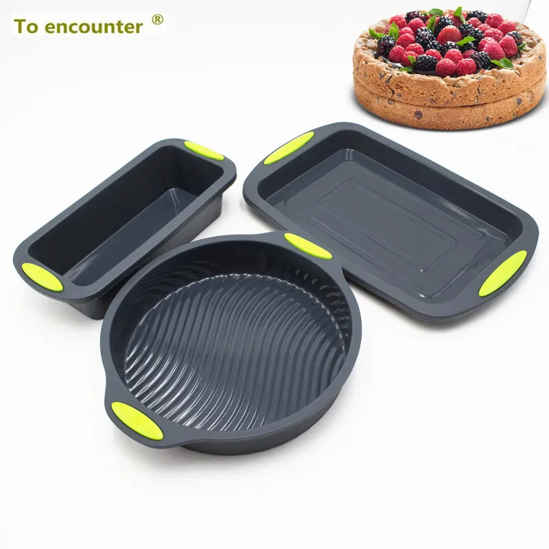 Круглая силиконовая 3D форма для выпечки торта диаметром 9 дюймов|baking dish|baking cake