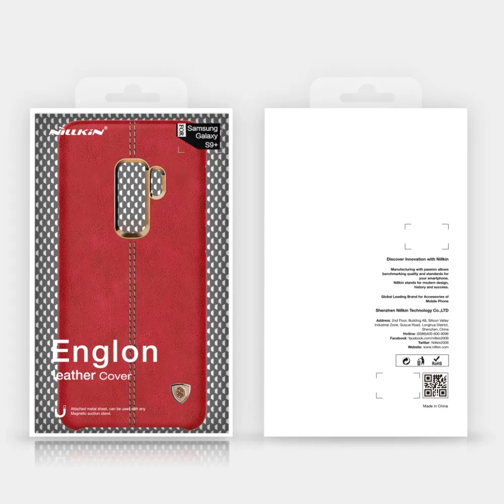 Чехол Nillkin Englon для Samsung Galaxy S9 Роскошный чехол из искусственной кожи винтажная
