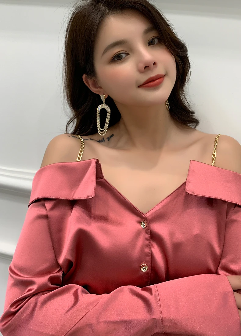 Super Flash Rhinestone U-shaped earrings European and American fashion exaggerated temperament long tassel | Украшения и