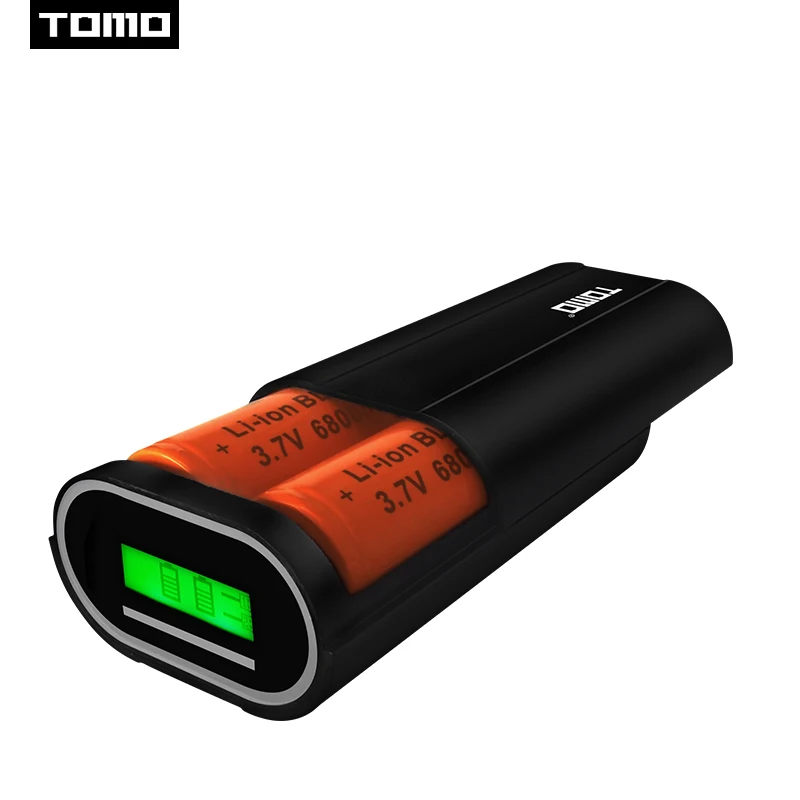 Внешний аккумулятор TOMO D2 2 входа 5 В 26650 А|26650 battery charger|battery charger displaybatteries |