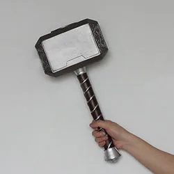 THor Hammer Мстители 4 эндшпиль Тор молот Капитан Америка Косплей Mjolnir Marvel супергерой оружие PU материал реквизит 44 см - Цвет: THor Hammer
