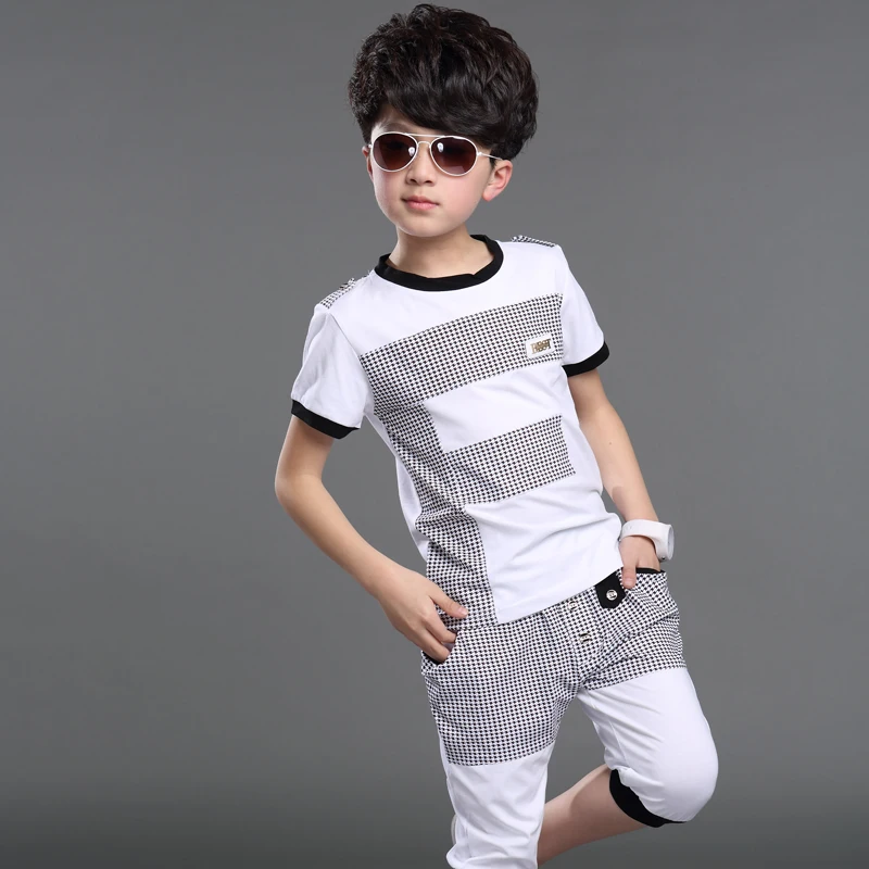 2019 летняя детская одежда комплект одежды с короткими рукавами для мальчиков