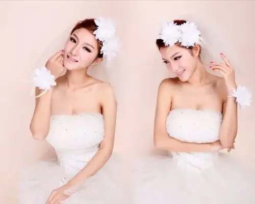 Для женщин Малый Sinamay Fascinators перо цветы заколка для волос для невесты аксессуары для волос свадьбы 8 цветов