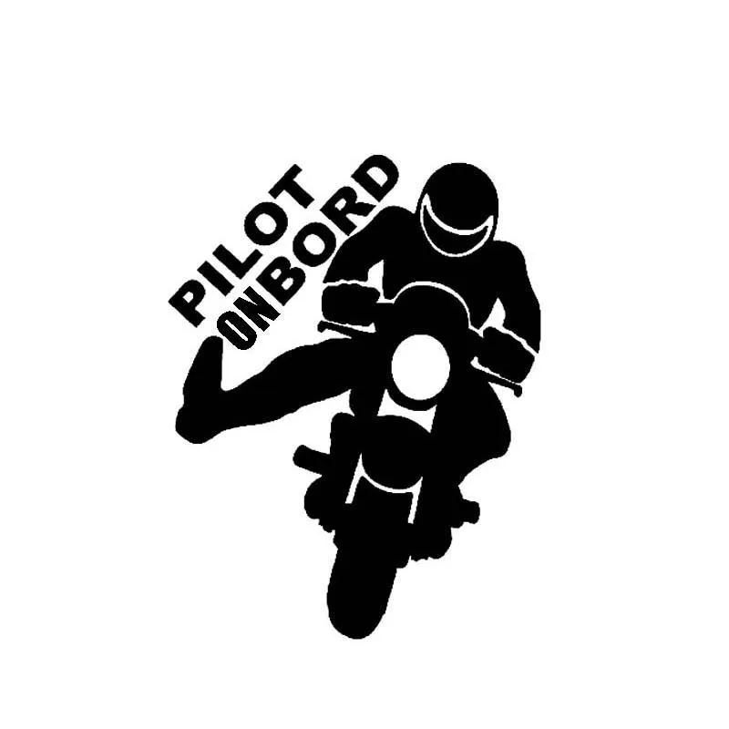 

10.9cm * 15cm Driving Pilot Car Sticker Moto SUVs Bumper Car Window Vinyl Decor Decals