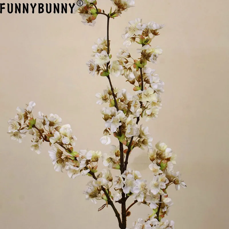 FUNNYBUNNY романтические искусственные ветви вишни шелковые цветы для дома Свадебные