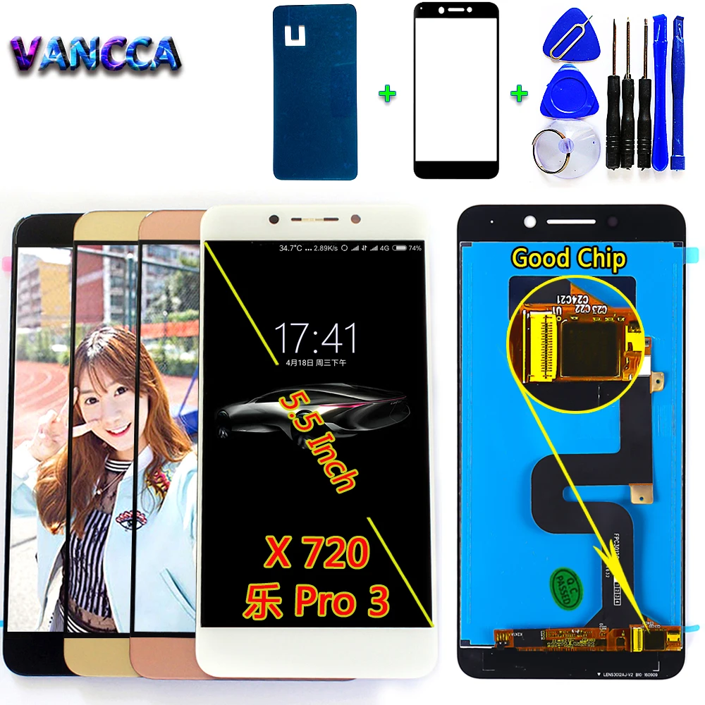 Vancca IPS 5 &quotЖК дисплей для leTV LeEco Le Pro3 Pro 3 X720 X725 X727 кодирующий преобразователь
