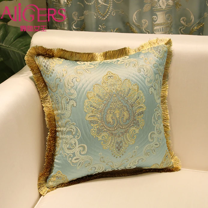 Avigers роскошный двойной жаккардовый большой наволочка с кисточкой цветок
