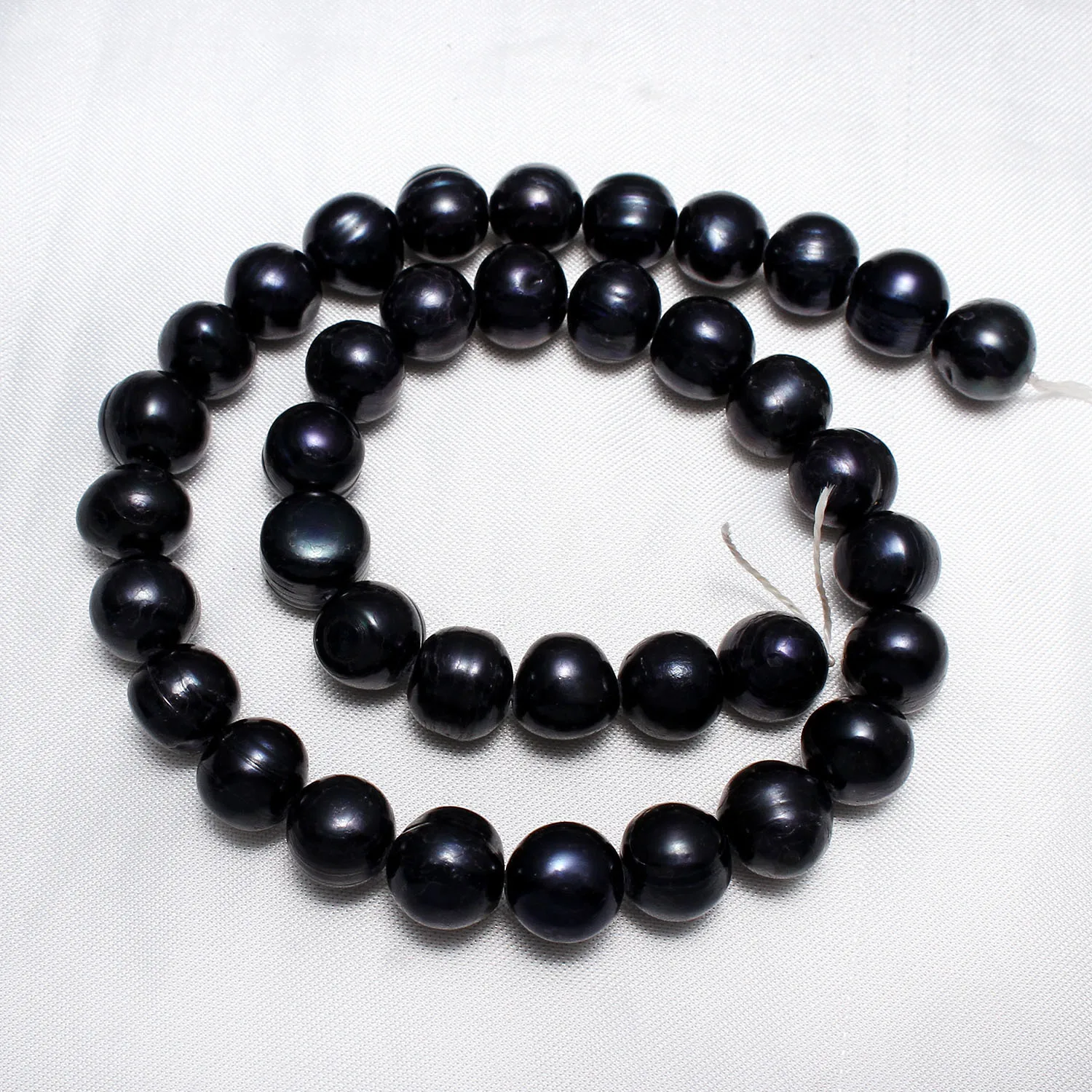 11-12mm Cultured Potato Freshwater Pearl Beads For Diy Necklace Bracelat Jewelry Making Dyed Black Approx 0.8mm 15 Inch Strand | Украшения