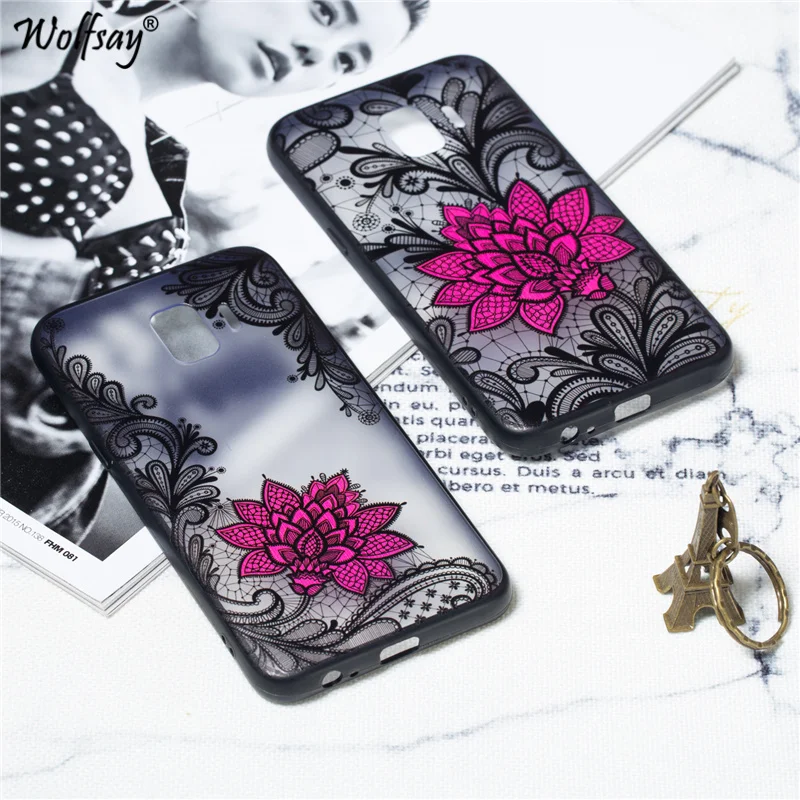 Sexy Flower Case sFor Samsung Galaxy J2 Core Retro Lace Pattern Phone For Plastic Shell |