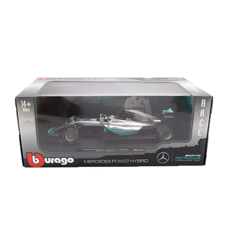 1:18 Модель Mercedes Benz W07 моделирование F1 формула гоночная модель Ника росберга 6 го