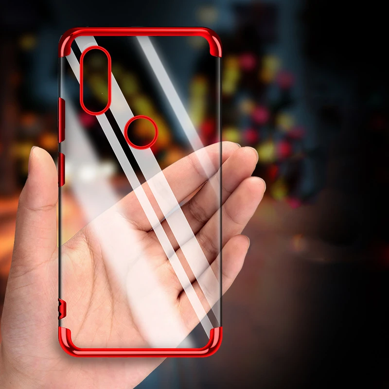 Luxury Plating Soft Cases for Xiaomi Mi 6X A2 Case Transparent Siliocone Cover Bumper Mi6X MiA2 5.99'' Funda |