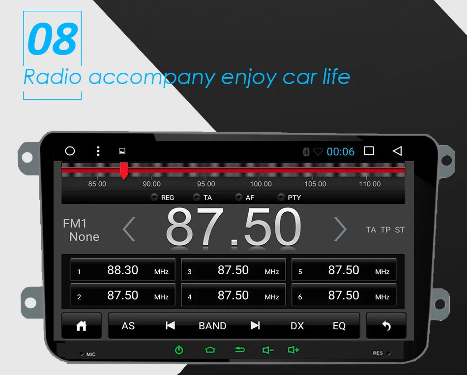 9 дюймов Android 9,1 1+ 16G автомобиль Mp5 Multimidia авто радио Gps для VW Volkswagen Golf Polo Passat b7 b6 SEAT leon Skoda w/Canbus 46
