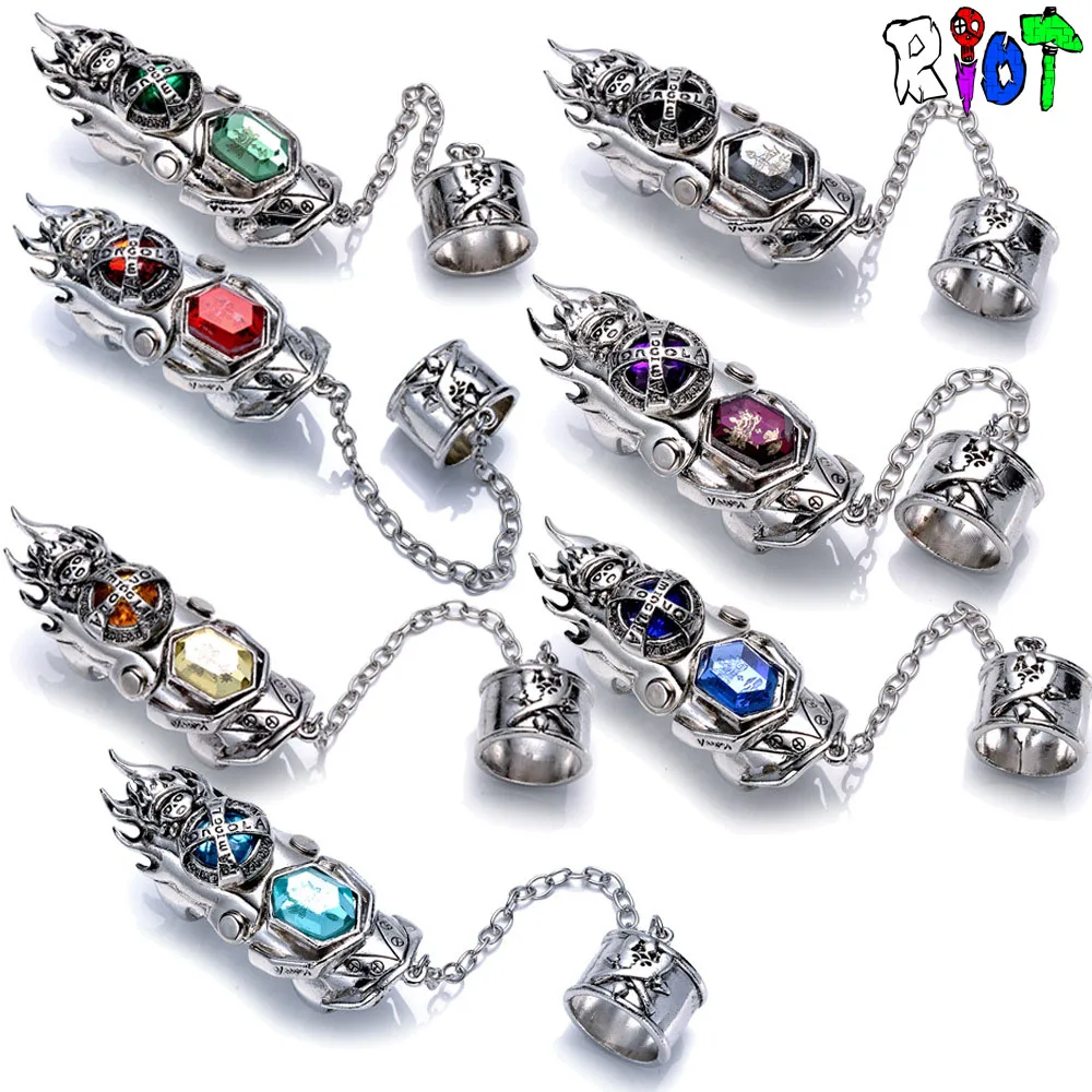 1 шт./компл. kateкё Hitman Reborn Ring Vongola family Anime 6 цветов Cosply Jewelry металлические кольца на