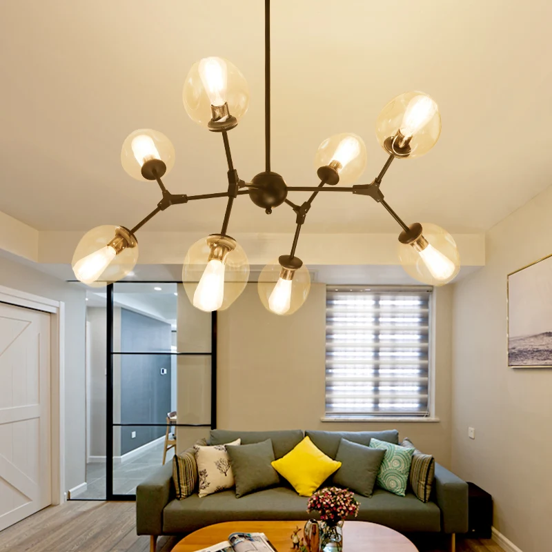 Modern Glass Ball Pendant Lights Lampshade Lamp Kitchen Hanging Light Fixture Lustre de Led Ceiling luminaire | Лампы и освещение