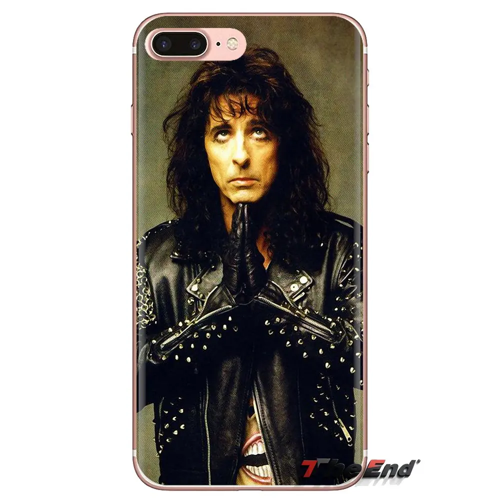 For iPod Touch Apple iPhone 4 4S 5 5S SE 5C 6 6S 7 8 X XR XS Plus MAX Heavy metal band Alice Cooper Soft Transparent Cases Cover |