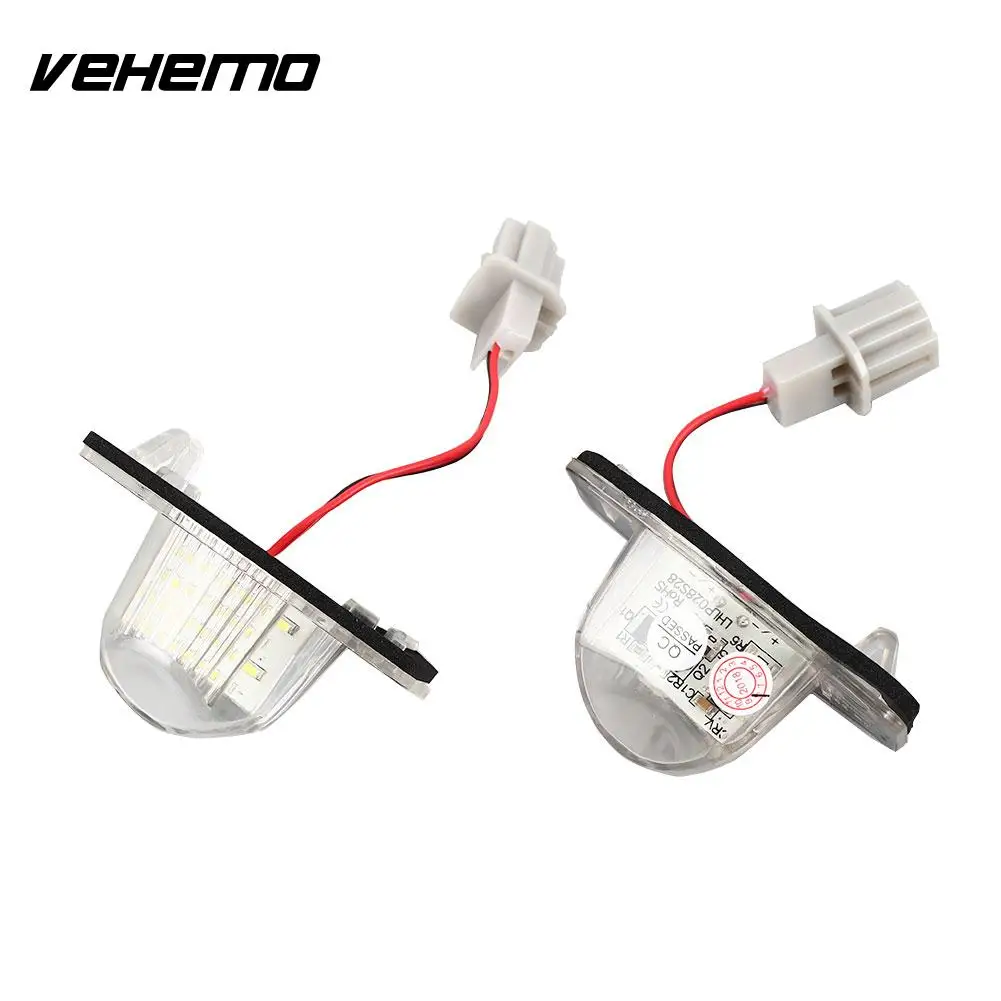 Vehemo 2PCS Number Plate Light Rear Lamp LED License Error Free for Honda Replacement | Автомобили и мотоциклы