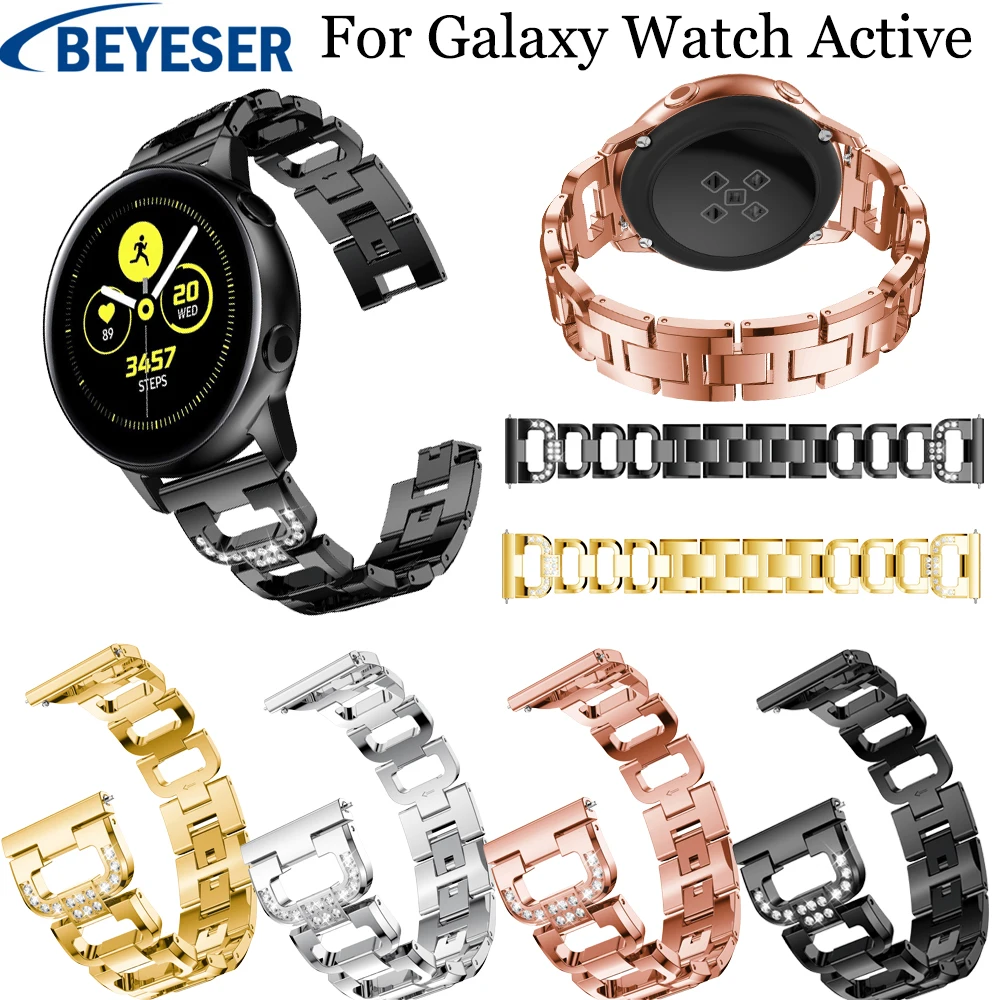 20 мм для Samsung Galaxy Watch активный ремешок из нержавеющей стали samsung gear s2 спортивный