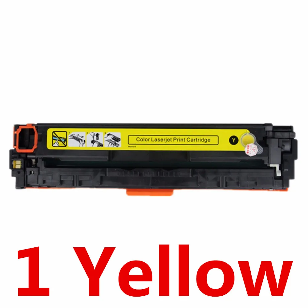 1 Yellow Тонер-картридж hp Q6000 Q6000A Q6001A Q6002A Q6003A Замена для 124A Цвет Laserjet 2600n 2605dn 2605dtn CM1015 CM1017 принтер - Цвет: 1 Yellow