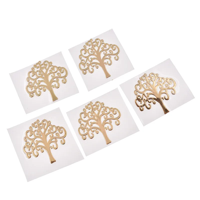 5 шт. геометрические узоры наклейки сделай сам круглая форма металлические