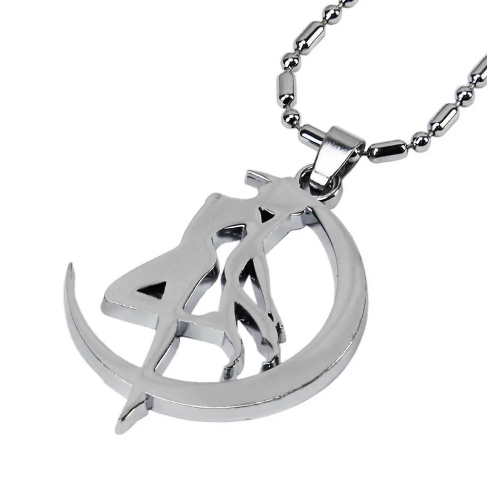 Сейлор Мун ожерелье shine Металл серебристый Ювелирные Изделия Кулон Chain Каваи