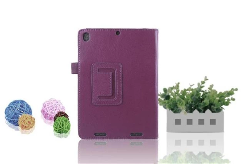 Ультратонкий чехол mi tab 1 для Xiao mi Tablet mi Pad 1, 7,9 дюйма, чехол для планшета с рисунком личи из искусственной кожи, складной чехол, чехол