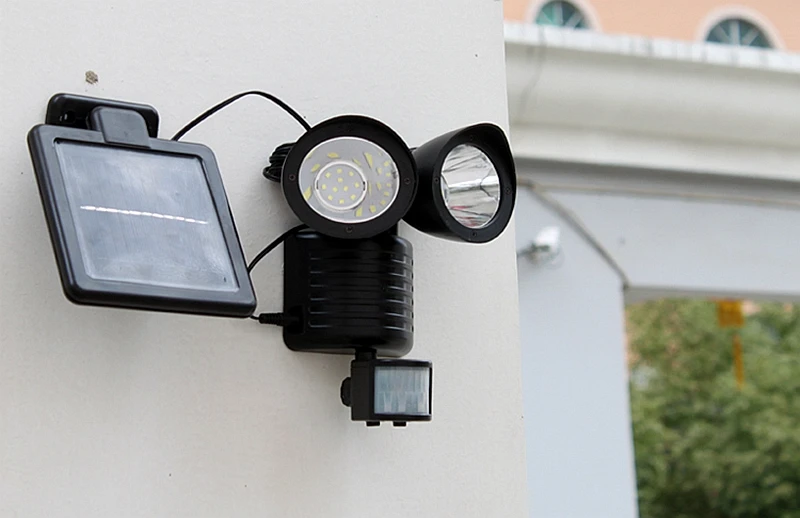 Светодиодный солнечный садовый свет 22 светодиодный s PIR датчик движения солнечные уличные Настенные светильники водонепроницаемый светодиод уличное освещение аварийная лампа безопасности
