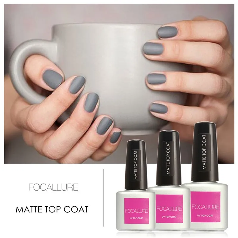 Focallure/красота 1 шт. 7,5 мл матовый лак матовое верхнее покрытие для ногтей Гель-лак для ногтей верхнее покрытие Гель-лак для женщин