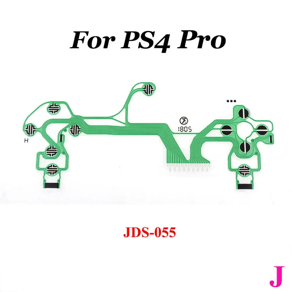 J YuXi 10 шт. JDM 001 030 040 JDS 055 для Playstation 4 проводящая пленка клавиатура для PS3 PS4 Pro тонкий контроллер DualShock PCB схема - Цвет: J
