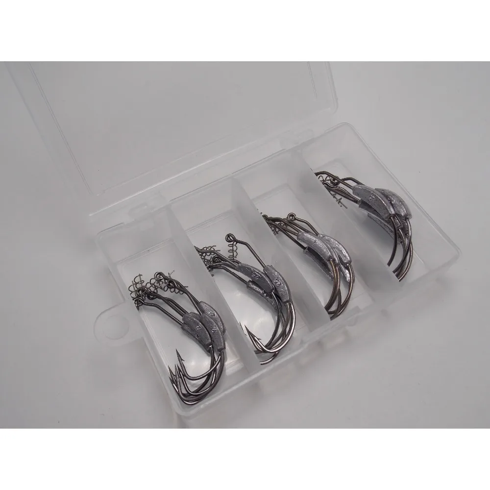 CATCHSIF 1 коробка swimbaits Утяжеленный рыболовный крючок 21 шт Набор для мягких приманок|Рыболовные крючки| |