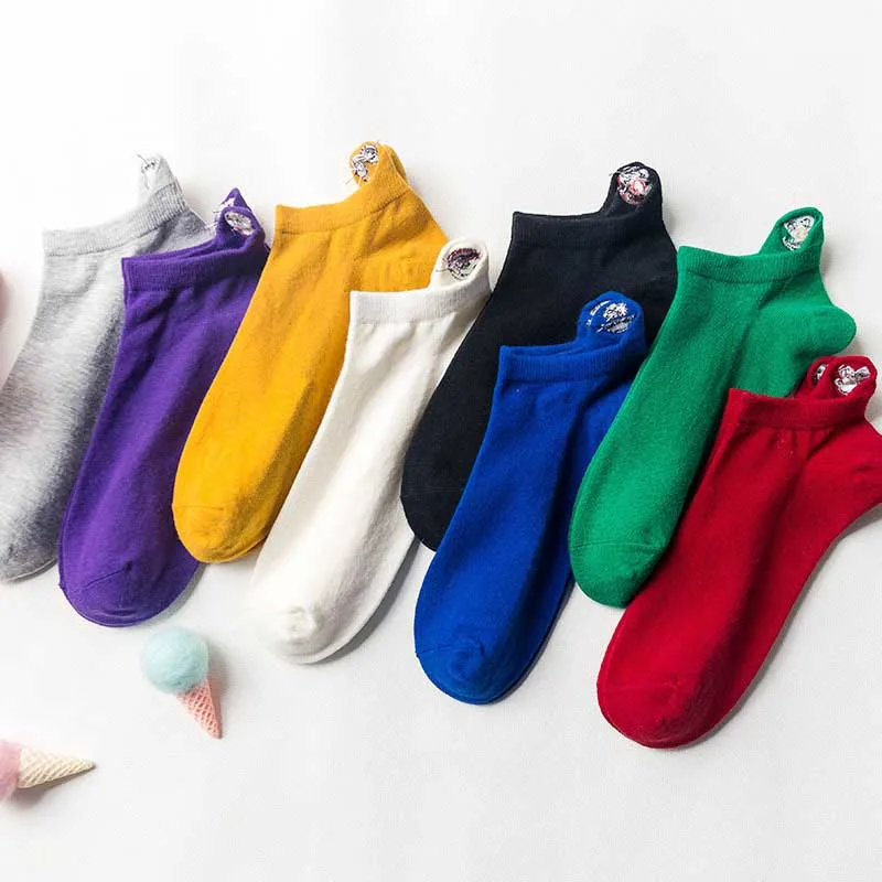 Новинка однотонные короткие носки для отдыха с закрытым носком и маленькими