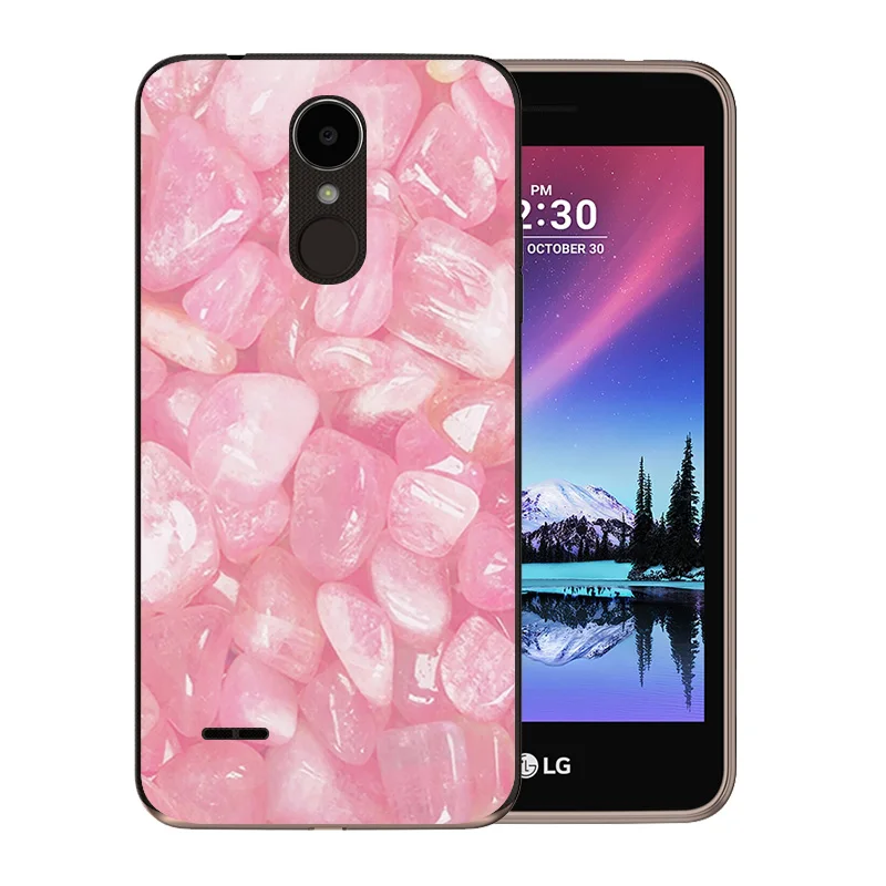 Роскошный чехол для телефона LG K4 2017 Мягкая силиконовая задняя крышка из ТПУ с