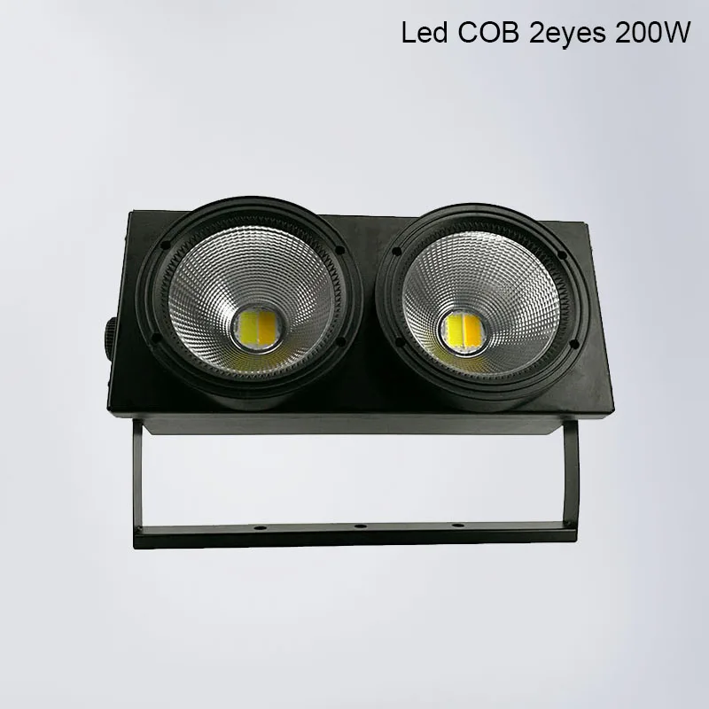 2eyes 200W LED Блиндер DMX 4eyes 400 Вт светодиодный COB Блиндер холодный белый+ теплый белый светодиодный для зрителей 2 канала для шоу концертного мероприятия - Цвет: 2eyes 200W LED