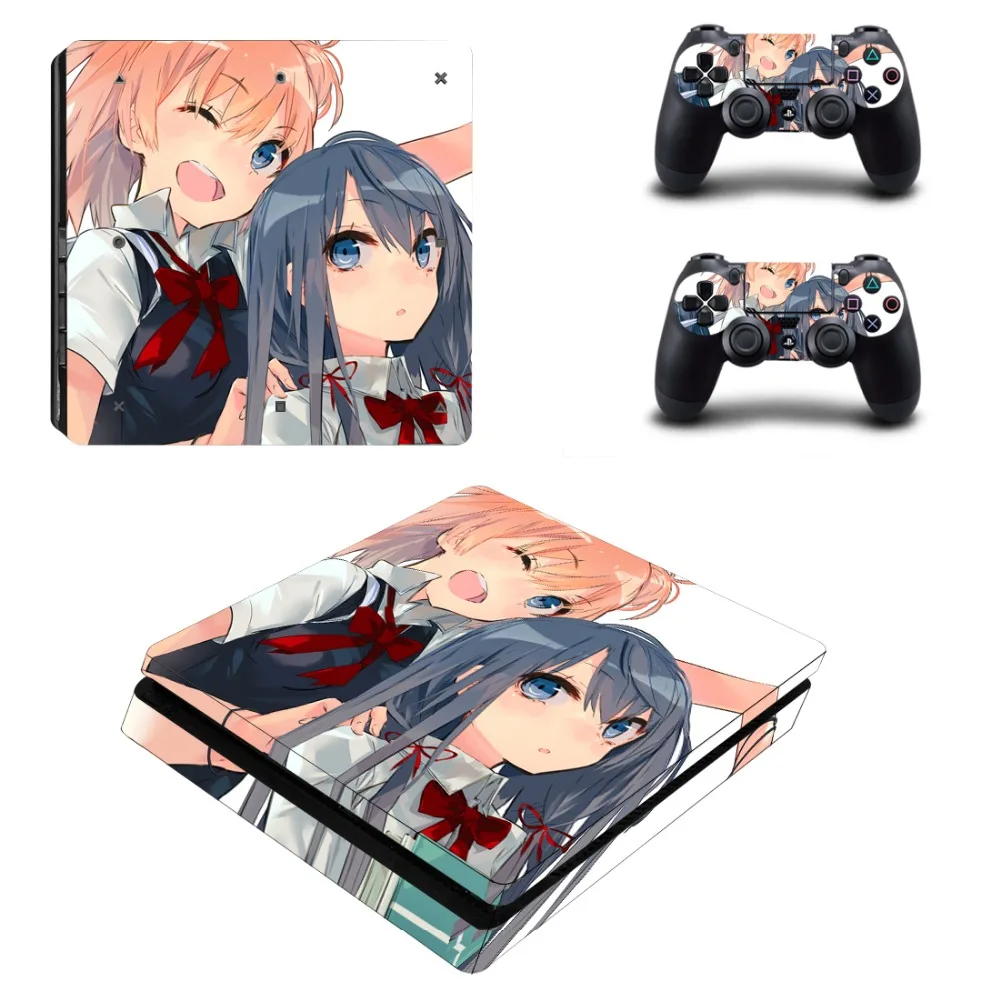 Амин девочка скины для Playstation 4 PS4 Slim консоли наклейки для тела 2 шт. контроллер виниловые наклейки защитная пленка