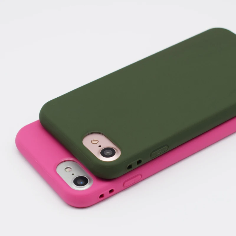 Мягкий матовый чехол CAPSSICUM для iPhone 7 8 Plus силиконовая задняя крышка из ТПУ