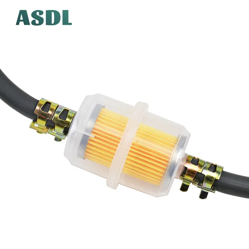 Fuel Filter and Tube Бензиновый масляный топливный фильтр и топливный шланг трубка и зажим линии набор для грязи Мотоцикл мопед Скутер ATV моторизованный скутер Универсальный# Y - Цвет: Fuel Filter and Tube