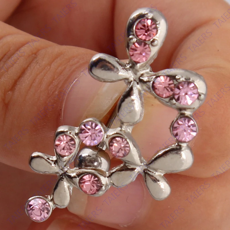 Кольцо для пупка с пуговицами живота кольцо пирсинга бабочки перевернутым дном