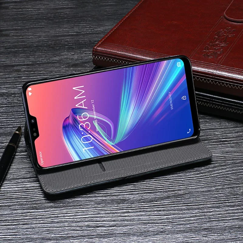 Чехол для телефона Asus ZB631KL чехол кожаный с откидной крышкой Coque роскошный