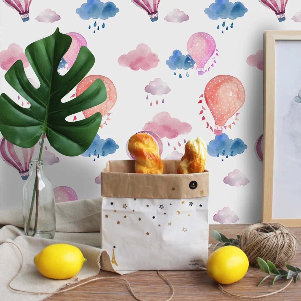 Новый розовый горячий воздух воздушный шар Творческий настенные наклейки для