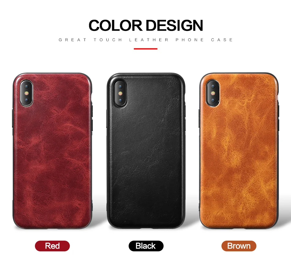 KISS чехол для телефона для iPhone X 7 8 6s бизнес из искусственной кожи Мягкий ТПУ чехол для iPhone 7 8 Plus X 6 6s Аксессуары для мобильных телефонов