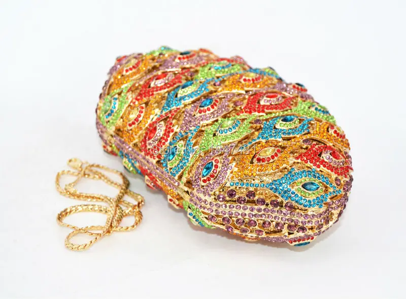 Сглаза узор с украшением в виде кристаллов сумка Роскошные Стразы для женщин